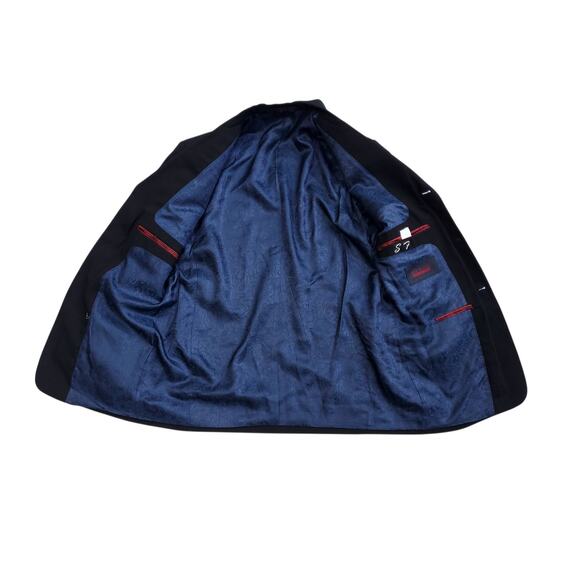 Ted Baker Endurance Blazer Jacket Black Wool Three Button Lined Men's Size 3 38R - Picture 8 of 11